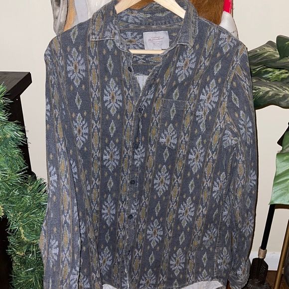 Vintage Shirts Vintage Tribal Button Down Shirt Poshmark